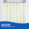 Kenney Mfg Water Repellant Jacquard Fabric Shower Curtain, 70in W x 72in H, Milky Green KN61308PS - alternate 3